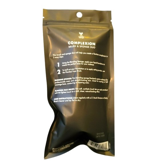 Elf Complexion Flawless Face Brush and Blending Sponge Duo Set NIP JJ3354 - Picture 2 of 5